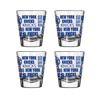 New York Knicks 4-Pack 2oz. Shot Glass Set