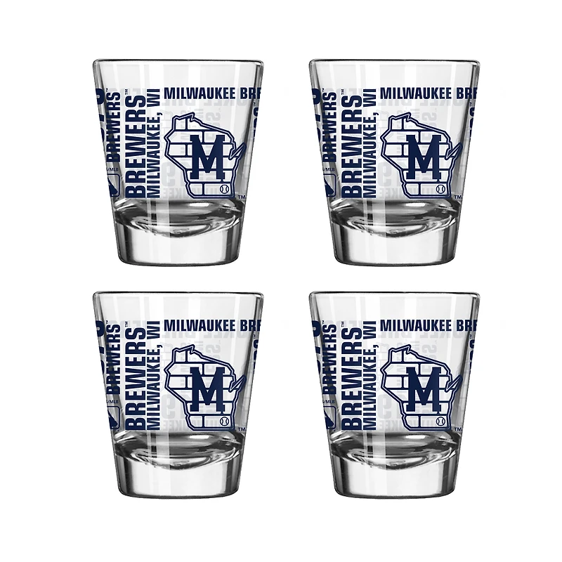 Milwaukee Brewers 2oz. Shot Glass Set