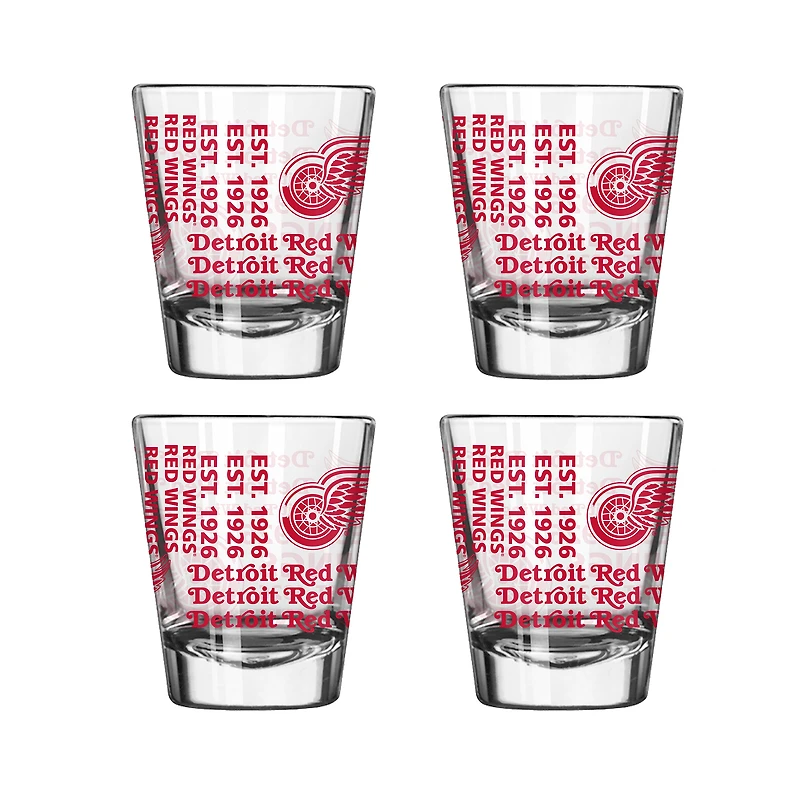 Detroit Red Wings 2oz. Shot Glass Set