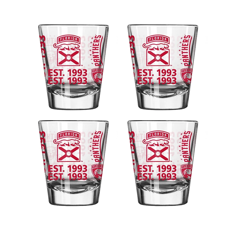 Florida Panthers 4-Pack 2oz. Shot Glass Set