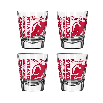 New Jersey Devils 4-Pack 2oz. Shot Glass Set