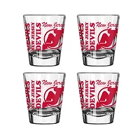 New Jersey Devils 4-Pack 2oz. Shot Glass Set