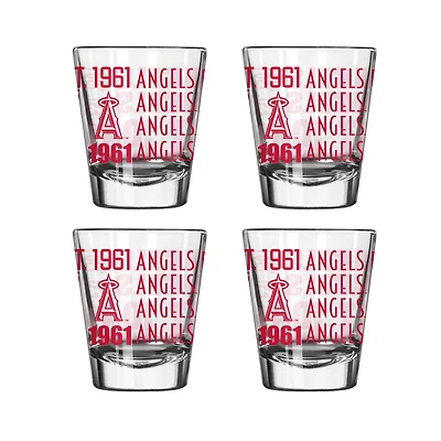 Los Angeles Angels 4-Pack 2oz. Shot Glass Set