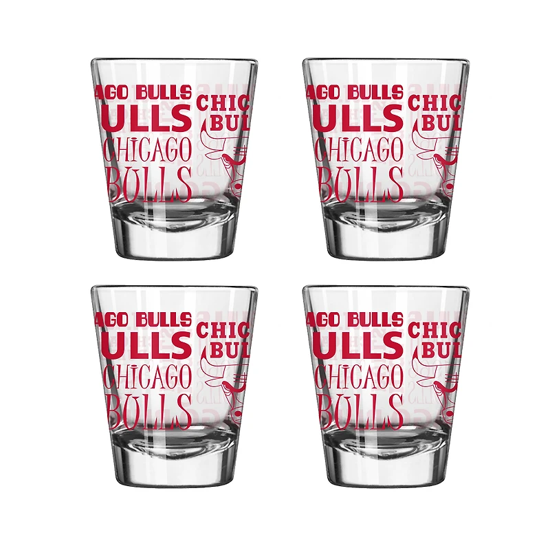 Chicago Bulls 2oz. Shot Glass Set