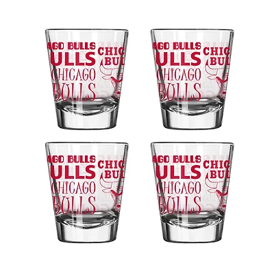 Chicago Bulls 2oz. Shot Glass Set
