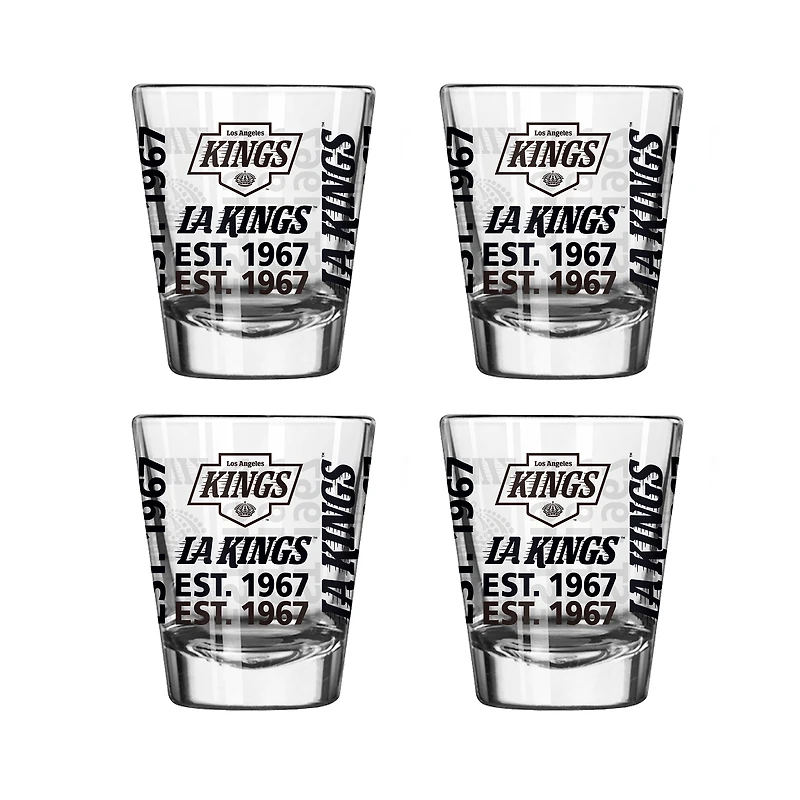 Los Angeles Kings 4-Pack 2oz. Shot Glass Set