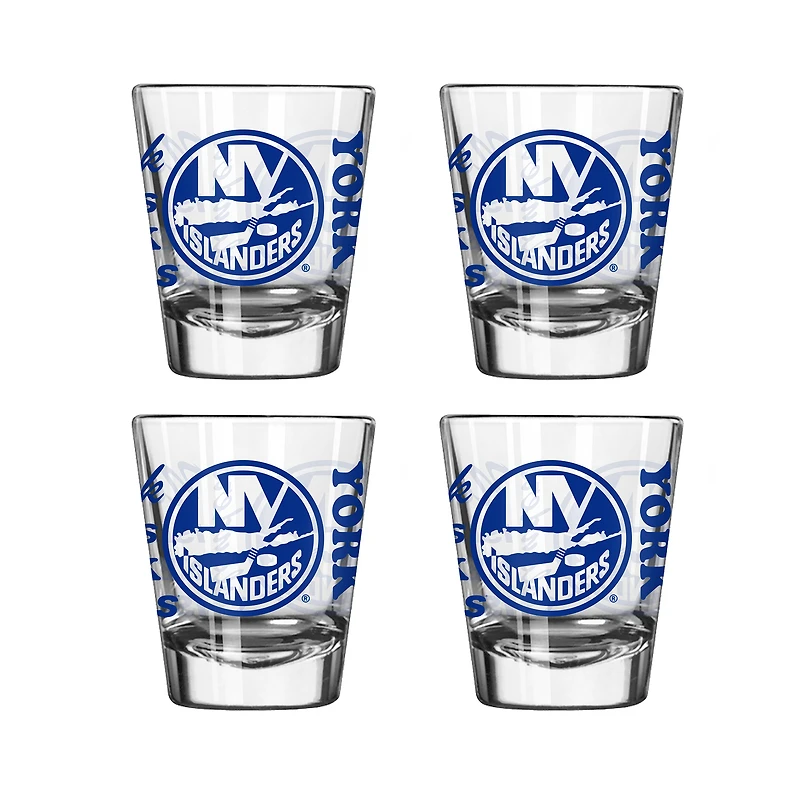 New York Islanders 4-Pack 2oz. Shot Glass Set