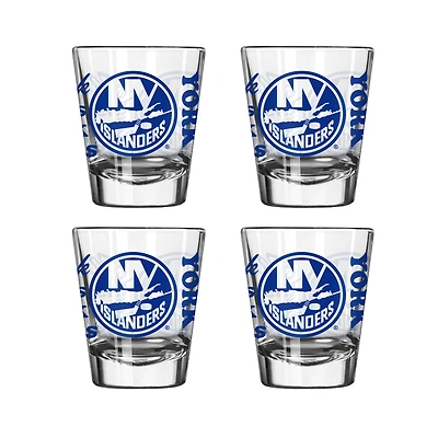 New York Islanders 4-Pack 2oz. Shot Glass Set