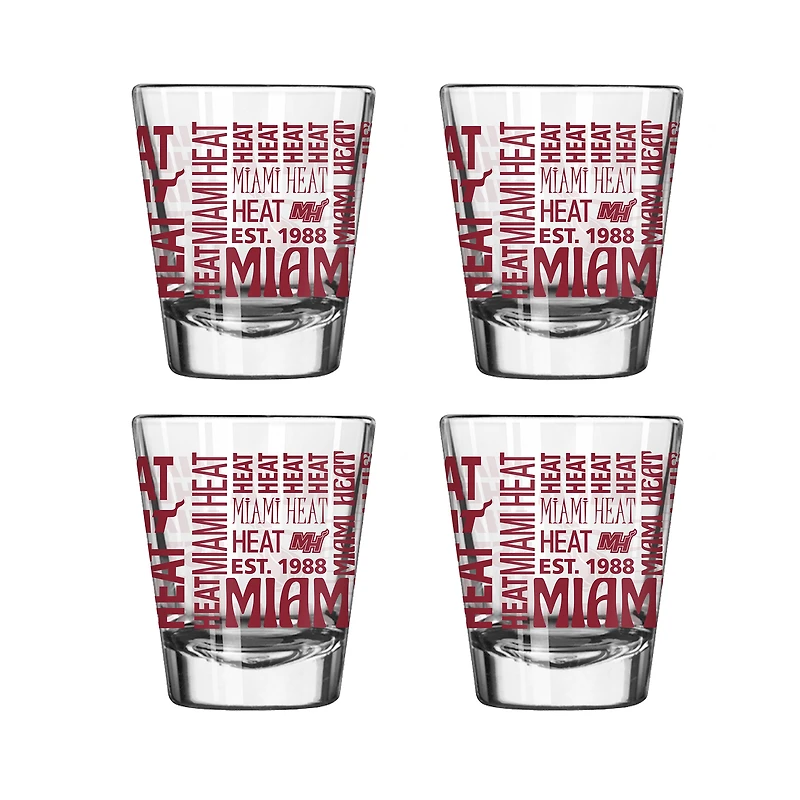 Miami Heat 2oz. Shot Glass Set