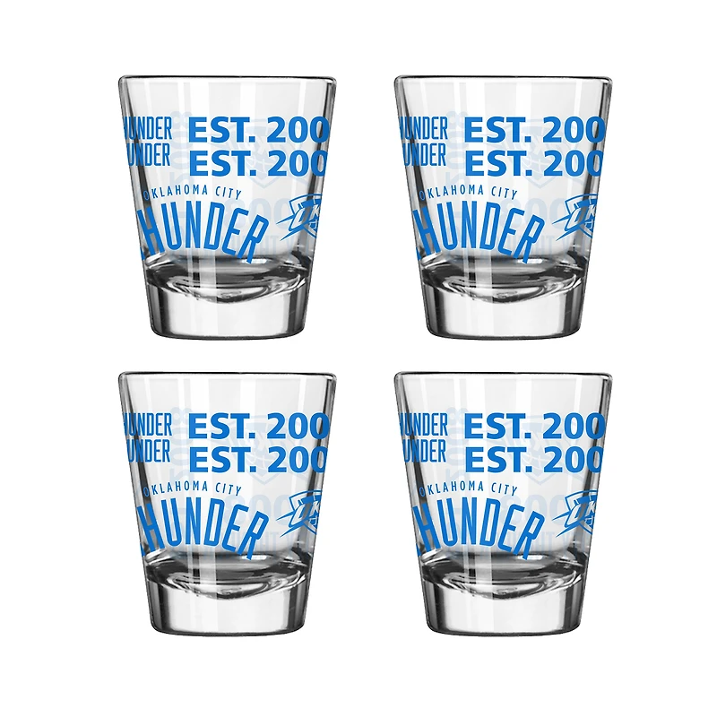 Oklahoma City Thunder 2oz. Shot Glass Set