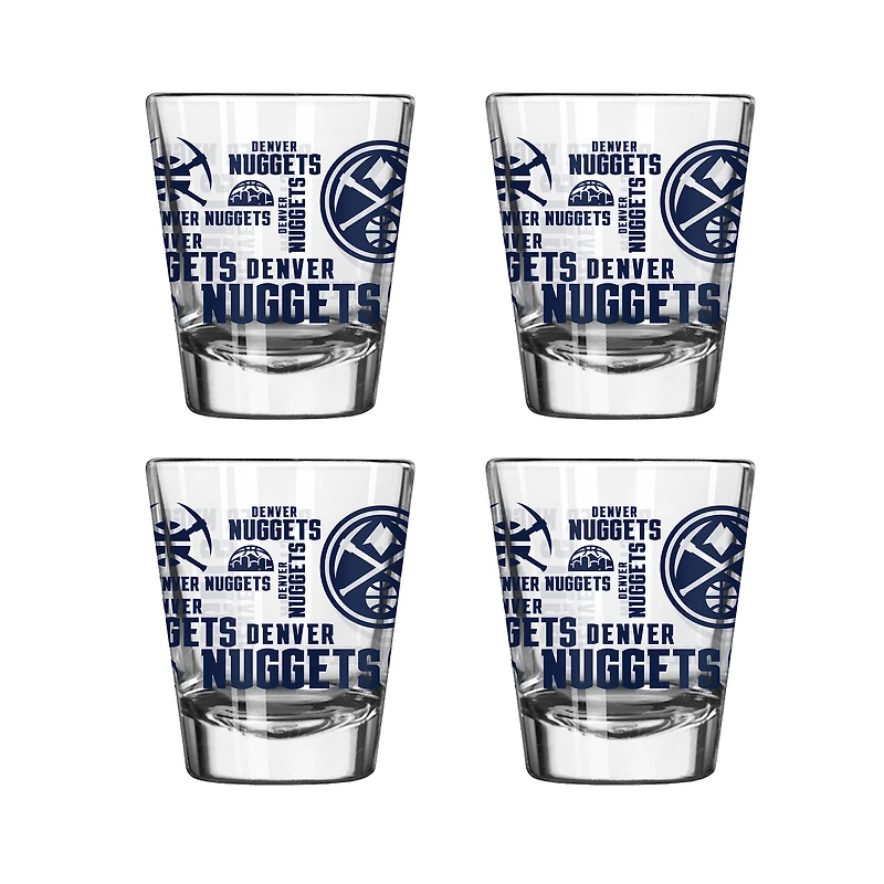 Denver Nuggets 4-Pack 2oz. Shot Glass Set