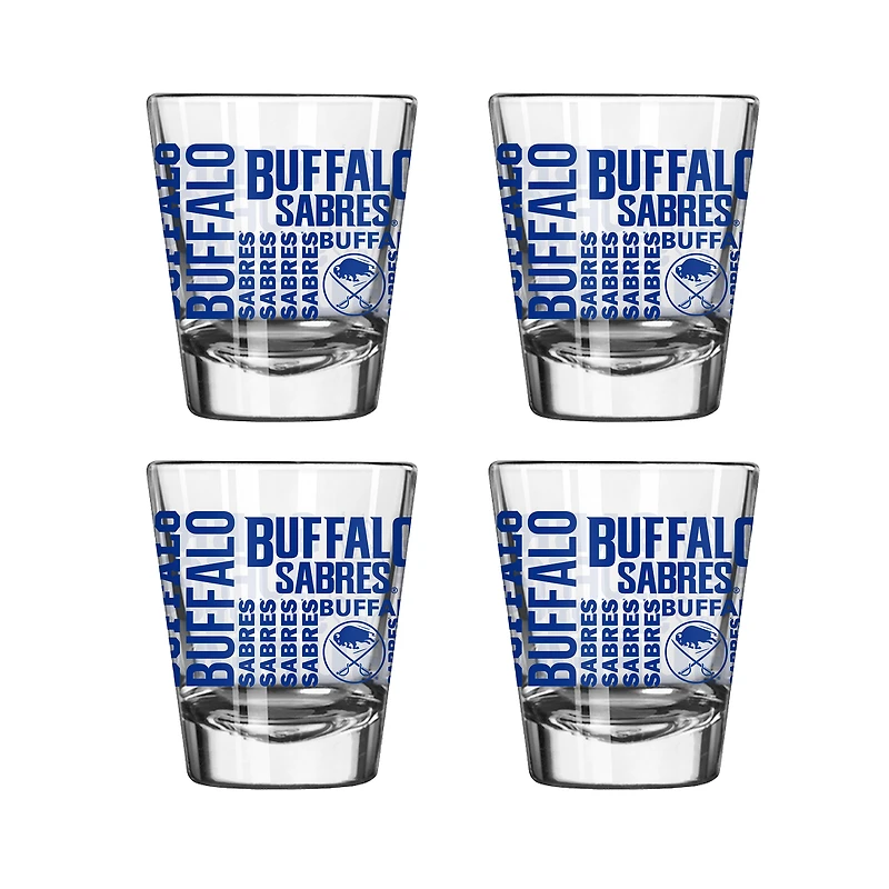 Buffalo Sabres 4-Pack 2oz. Shot Glass Set