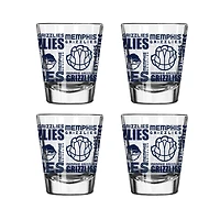 Memphis Grizzlies 2oz. Shot Glass Set