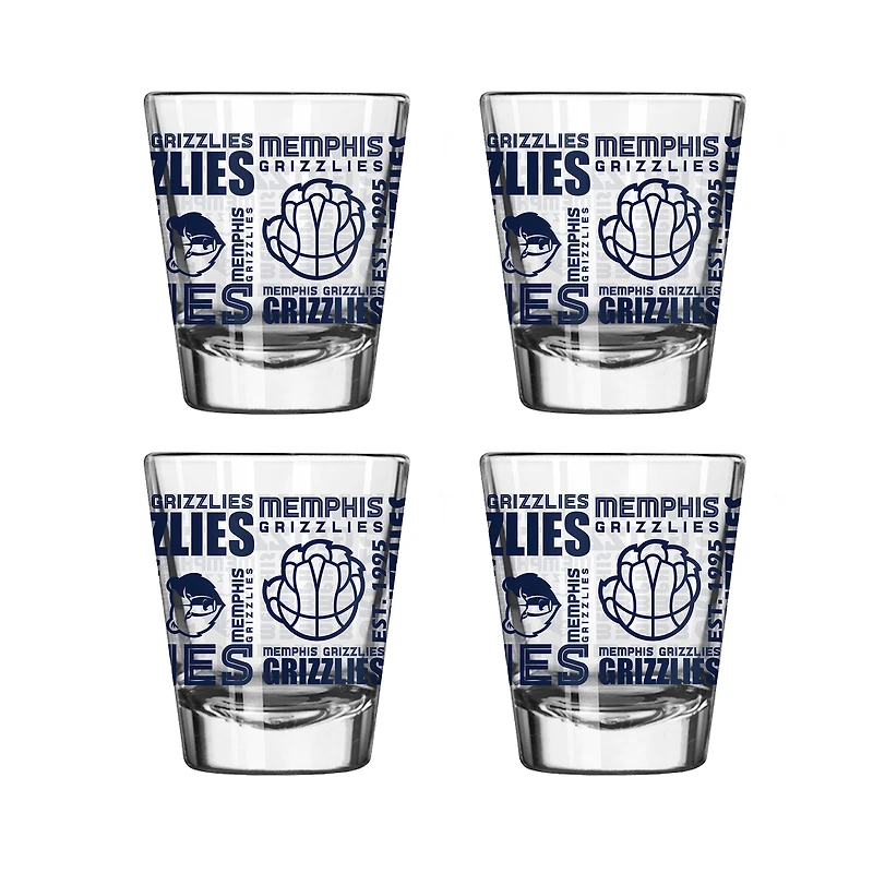 Memphis Grizzlies 2oz. Shot Glass Set