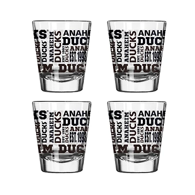 Anaheim Ducks 4-Pack 2oz. Shot Glass Set