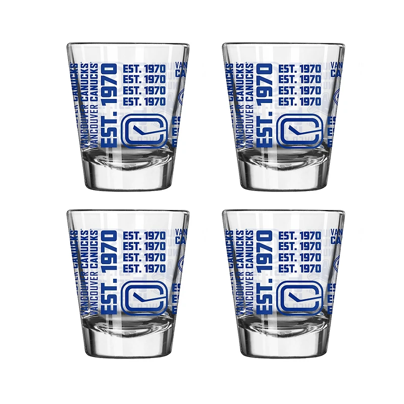 Vancouver Canucks 2oz. Shot Glass Set