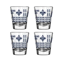 New Orleans Pelicans 4-Pack 2oz. Shot Glass Set