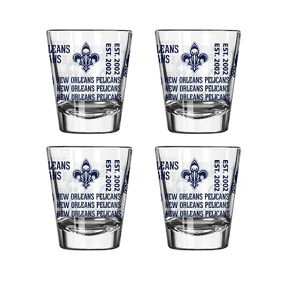 New Orleans Pelicans 4-Pack 2oz. Shot Glass Set