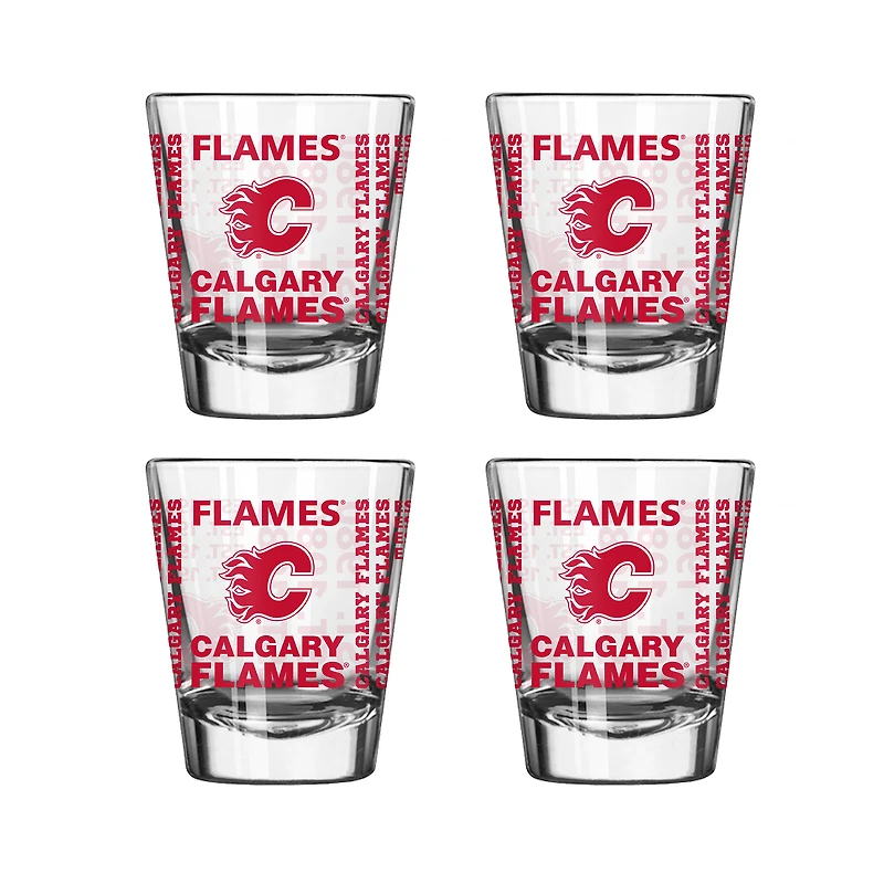 Calgary Flames 2oz. Shot Glass Set