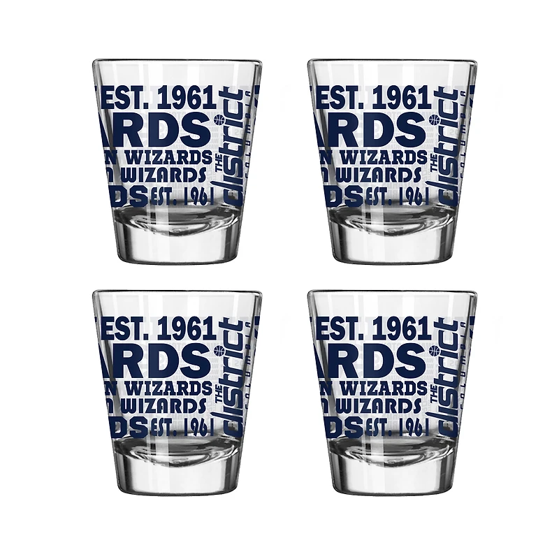Washington Wizards 4-Pack 2oz. Shot Glass Set