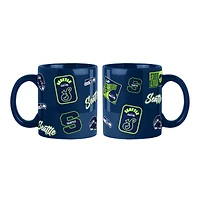 Seattle Seahawks 2-Pack 15oz. Color Mug Set