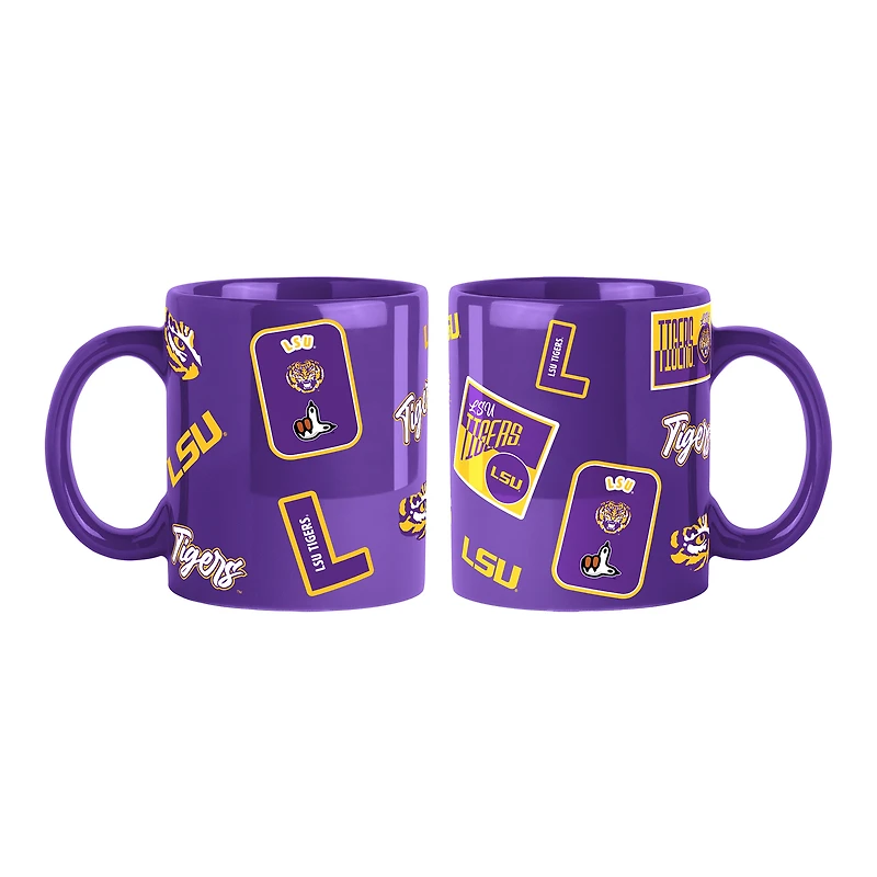 LSU Tigers 2-Pack 15oz. Color Mug Set