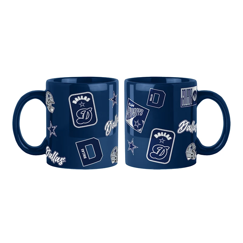 Dallas Cowboys 2-Pack 15oz. Color Mug Set