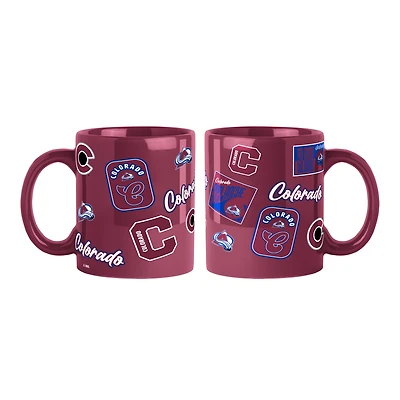 Colorado Avalanche 2-Pack 15oz. Color Mug Set