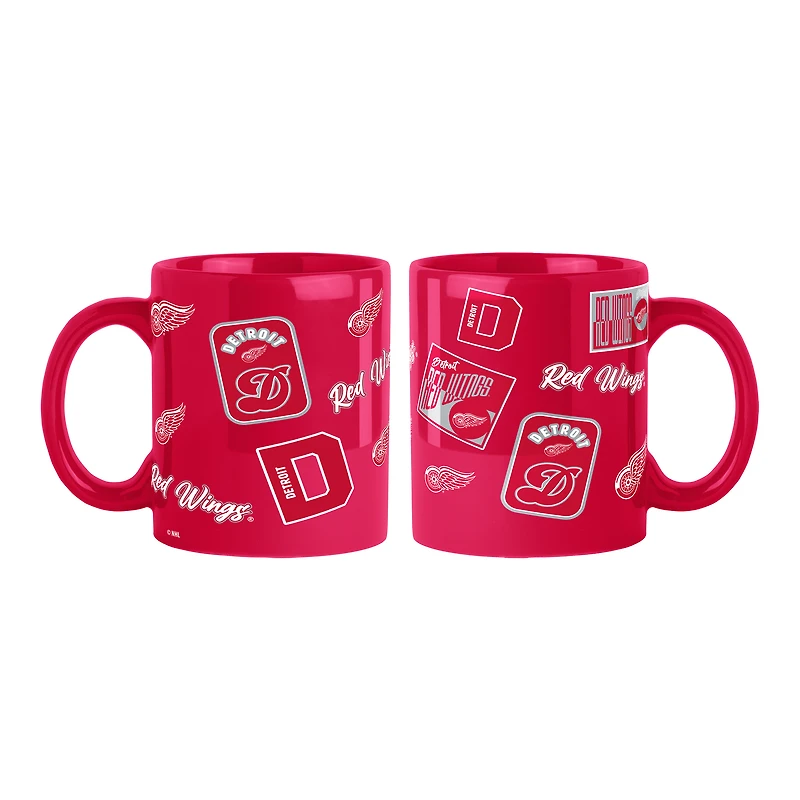 Detroit Red Wings 2-Pack 15oz. Color Mug Set
