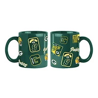 Green Bay Packers 2-Pack 15oz. Color Mug Set