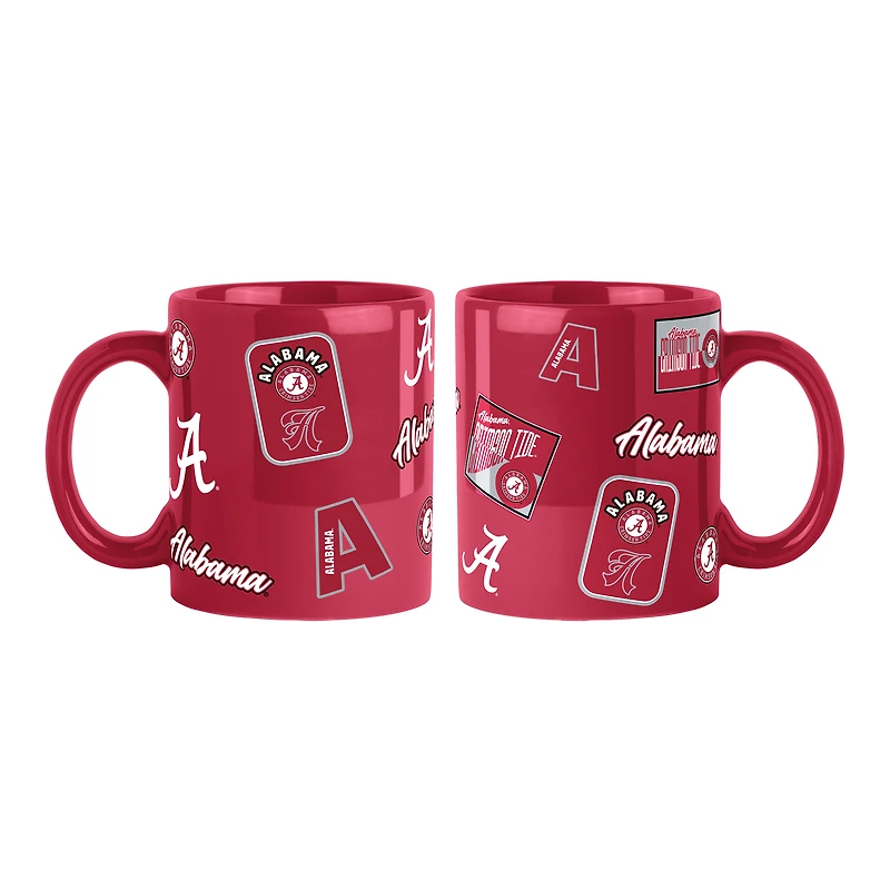 Alabama Crimson Tide 2-Pack 15oz. Color Mug Set