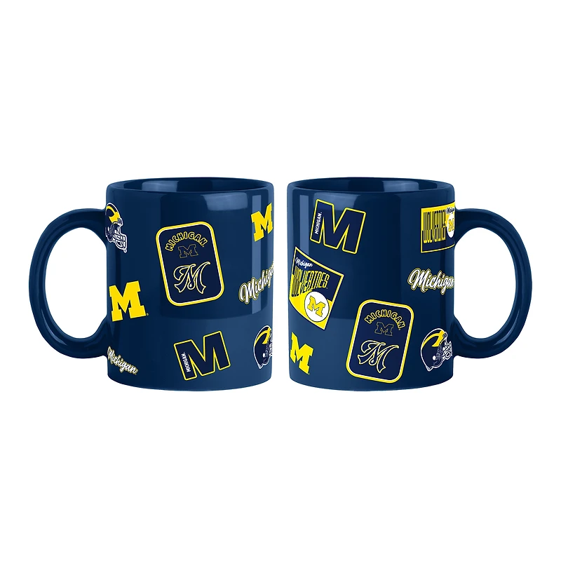 Michigan Wolverines 2-Pack 15oz. Color Mug Set
