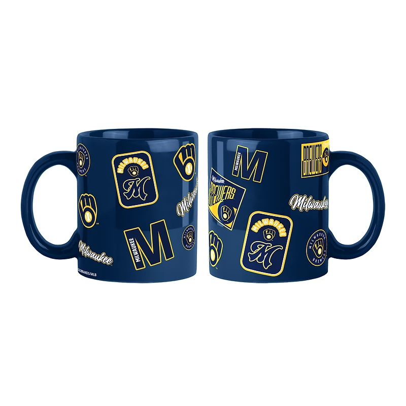 Milwaukee Brewers 2-Pack 15oz. Color Mug Set