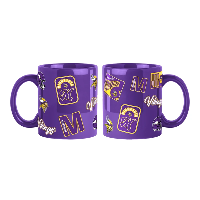 Minnesota Vikings 2-Pack 15oz. Color Mug Set