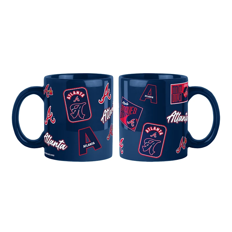 Atlanta Braves 2-Pack 15oz. Color Mug Set