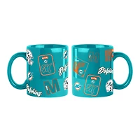 Miami Dolphins 2-Pack 15oz. Color Mug Set