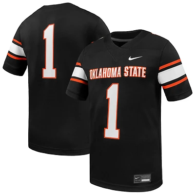Men's Nike #1 Black Oklahoma State Cowboys Untouchable Replica Game Jersey
