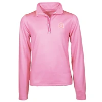 Girls Youth Garb Pink Georgetown Hoyas Mila Quarter-Zip Sweatshirt