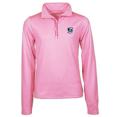 Girls Youth Garb Pink Creighton Bluejays Mila Quarter-Zip Sweatshirt