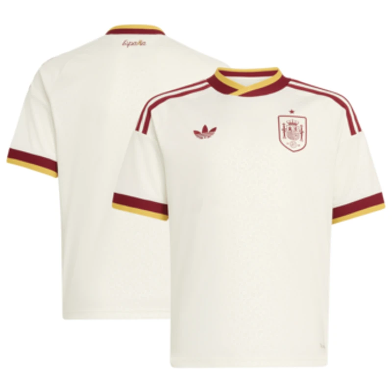 Youth adidas White Spain National Team 2026 Away Replica Jersey