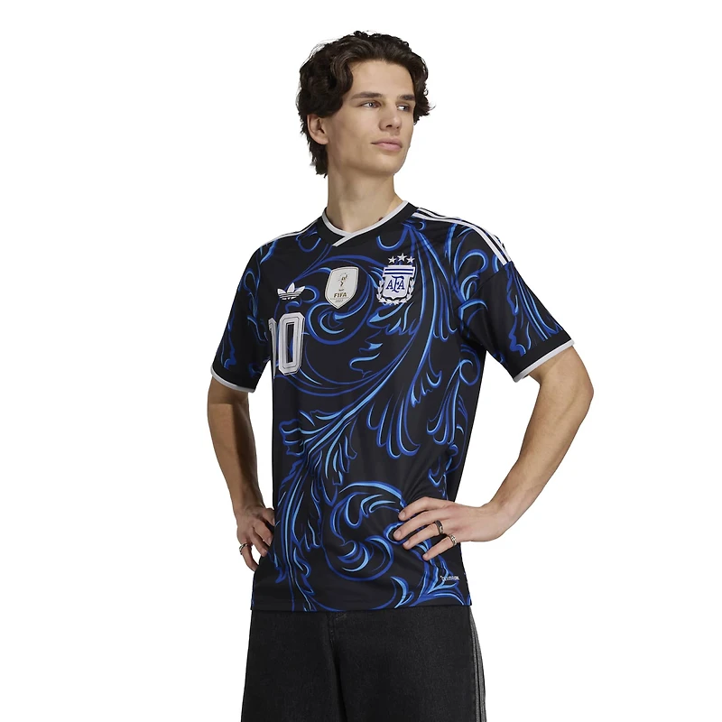 Men's adidas Lionel Messi Black Argentina National Team 2026 Away Replica Jersey