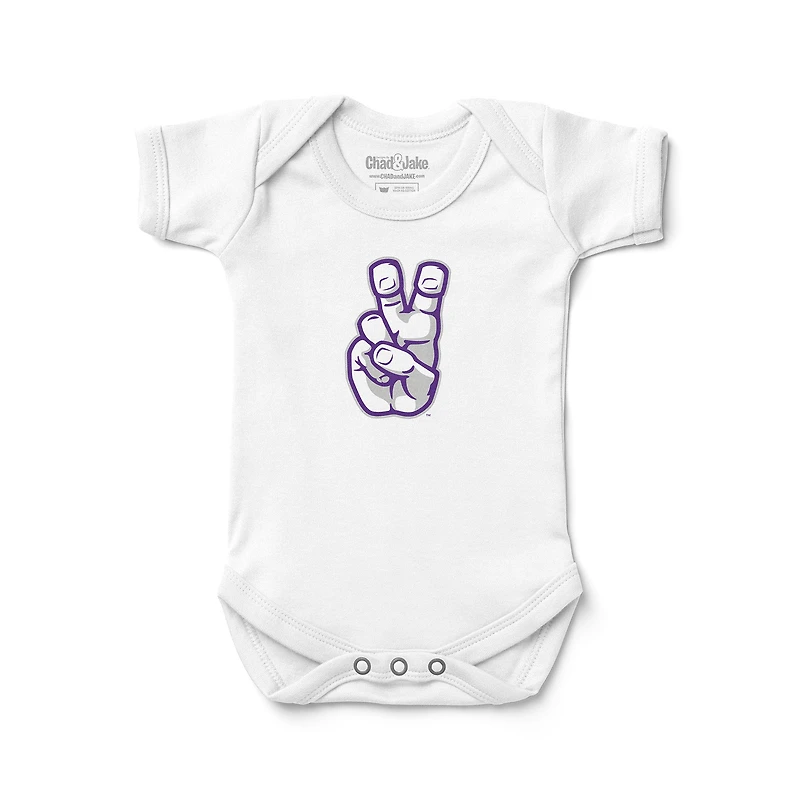 Newborn & Infant Chad Jake TCU Horned Frogs Frog Hand Logo Bodysuit