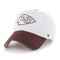 Unisex '47 Stone/Burgundy Kansas City Chiefs Love Letter Clean Up Adjustable Hat