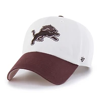 Unisex '47 Stone/Burgundy Detroit Lions Love Letter Clean Up Adjustable Hat