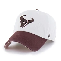 Unisex '47 Stone/Burgundy Houston Texans Love Letter Clean Up Adjustable Hat