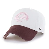 Unisex '47 Stone/Burgundy Los Angeles Rams Love Letter Clean Up Adjustable Hat