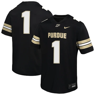 Youth Nike #1 Black Purdue Boilermakers  Untouchable Replica Game Jersey
