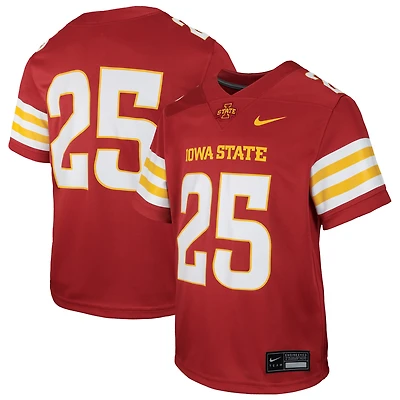 Youth Nike #25 Cardinal Iowa State Cyclones Untouchable Replica Game Jersey