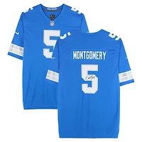 David Montgomery Detroit Lions Autographed Blue Nike Game Jersey