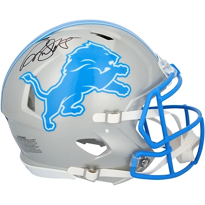David Montgomery Detroit Lions Autographed Riddell Speed Authentic Helmet